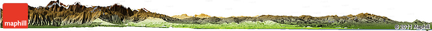 Physical Horizon Map of Campobasso, darken