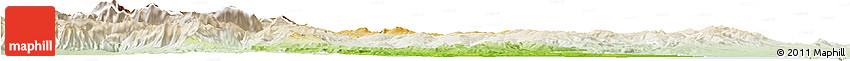 Physical Horizon Map of Campobasso, lighten
