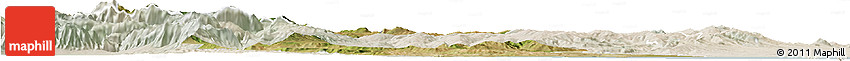 Satellite Horizon Map of Campobasso, lighten