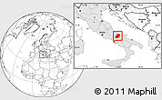 Blank Location Map of Campobasso, highlighted country