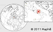 Blank Location Map of Campobasso, highlighted parent region