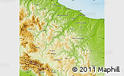 Physical Map of Campobasso