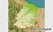 Physical Map of Campobasso, satellite outside