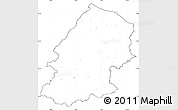 Blank Simple Map of Campobasso, cropped outside, no labels