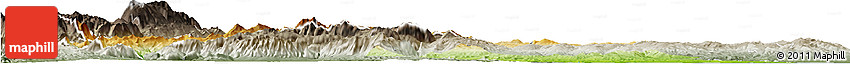 Physical Horizon Map of Molise, semi-desaturated