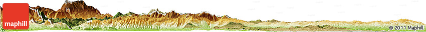 Satellite Horizon Map of Molise, physical outside