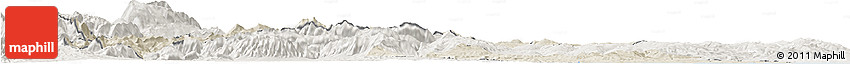 Shaded Relief Horizon Map of Molise, lighten