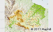 Physical Map of Molise, lighten