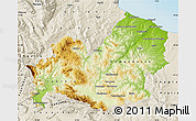 Physical Map of Molise, shaded relief outside