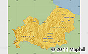 Savanna Style Map of Molise, single color outside