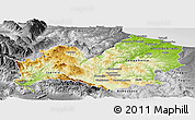 Physical Panoramic Map of Molise, desaturated