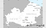 Gray Simple Map of Molise, single color outside