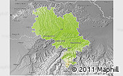 Physical 3D Map of Asti, desaturated