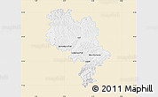 Classic Style Map of Asti, single color outside
