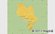 Savanna Style Map of Asti, single color outside