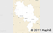 Classic Style Simple Map of Asti