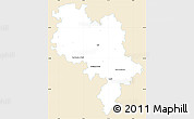 Classic Style Simple Map of Asti, single color outside