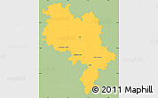 Savanna Style Simple Map of Asti, single color outside