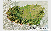 Satellite 3D Map of Cuneo, lighten