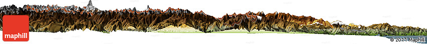 Physical Horizon Map of Cuneo, darken Physical Horizon Map of Cuneo, darken