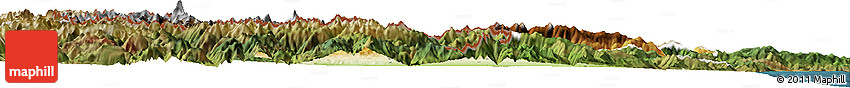 Physical Horizon Map of Cuneo, satellite outside
