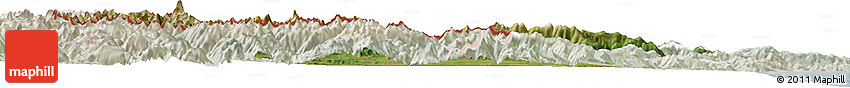 Satellite Horizon Map of Cuneo, lighten