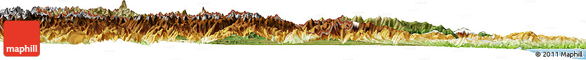 Satellite Horizon Map of Cuneo, physical outside
