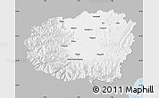Gray Map of Cuneo, single color outside