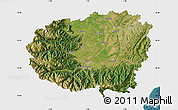 Satellite Map of Cuneo, single color outside