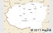 Classic Style Simple Map of Cuneo