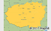 Savanna Style Simple Map of Cuneo