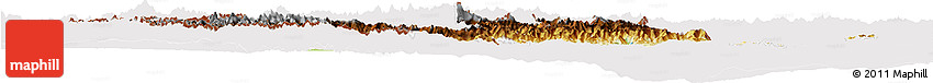 Physical Horizon Map of Piemonte, cropped outside