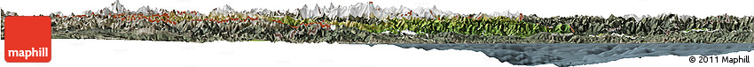 Satellite Horizon Map of Piemonte, semi-desaturated Satellite Horizon Map of Piemonte, semi-desaturated