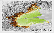 Physical Panoramic Map of Piemonte, lighten, desaturated