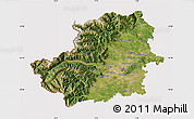 Satellite Map of Torino, cropped outside