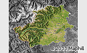 Satellite Map of Torino, desaturated