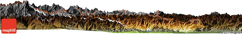 Physical Horizon Map of Verbano-Cusio-Ossola, darken