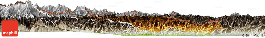 Physical Horizon Map of Verbano-Cusio-Ossola, semi-desaturated