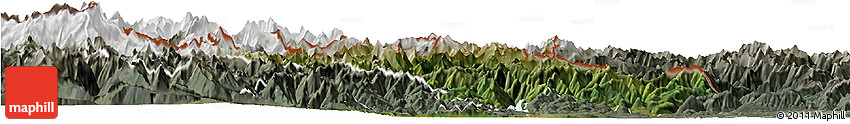 Satellite Horizon Map of Verbano-Cusio-Ossola, semi-desaturated