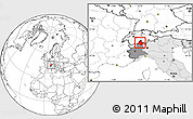 Blank Location Map of Verbano-Cusio-Ossola, highlighted country, highlighted parent region