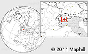 Blank Location Map of Verbano-Cusio-Ossola, highlighted country