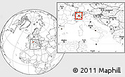 Blank Location Map of Verbano-Cusio-Ossola, highlighted parent region, within the entire country