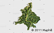 Satellite Map of Verbano-Cusio-Ossola, single color outside