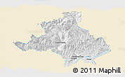 Classic Style Panoramic Map of Verbano-Cusio-Ossola, single color outside