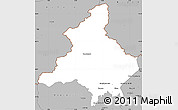 Gray Simple Map of Verbano-Cusio-Ossola