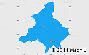 Political Simple Map of Verbano-Cusio-Ossola, single color outside