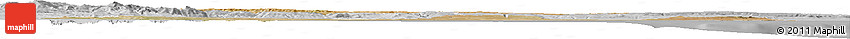 Satellite Horizon Map of Bari, lighten, desaturated