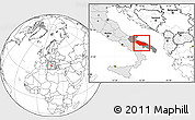 Blank Location Map of Bari, highlighted country, highlighted parent region