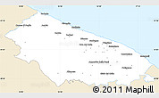 Classic Style Simple Map of Bari, single color outside