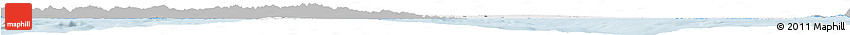 Gray Horizon Map of Puglia, single color outside